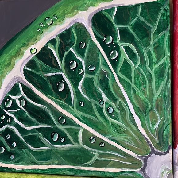 Wall art A set of 4, can be both separate and in one picture, "citrus" - Picture 6 of 13